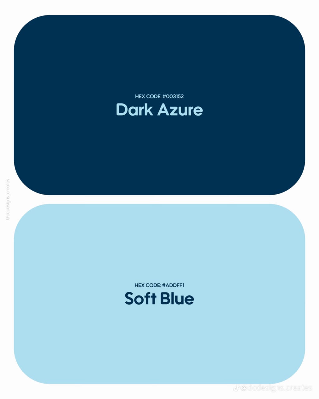 Dark azure and soft blue interface palette