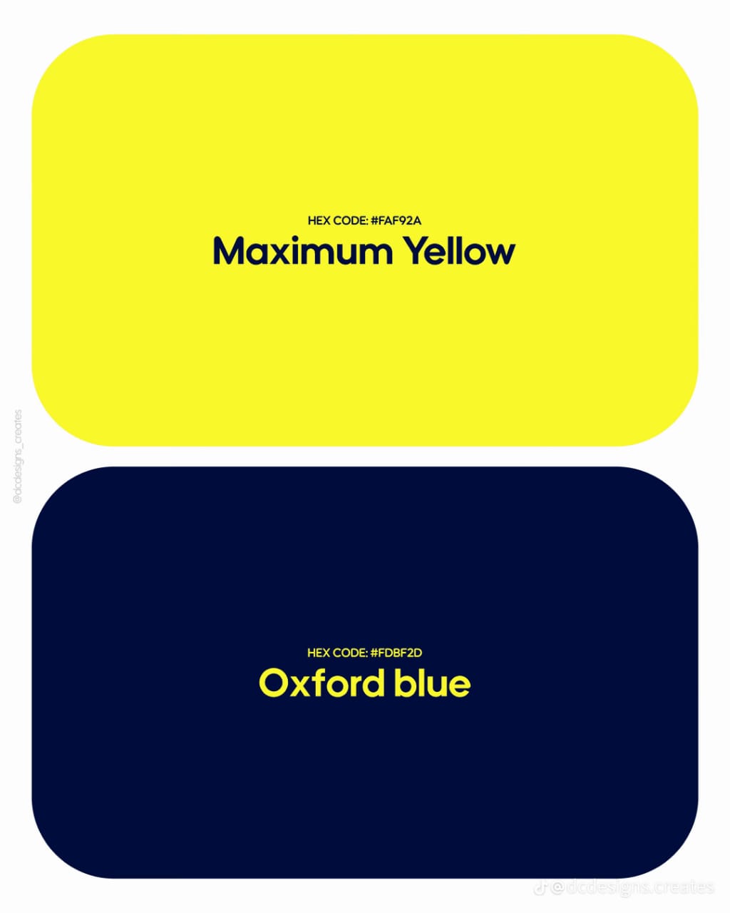 Yellow and Oxford blue interface color combination